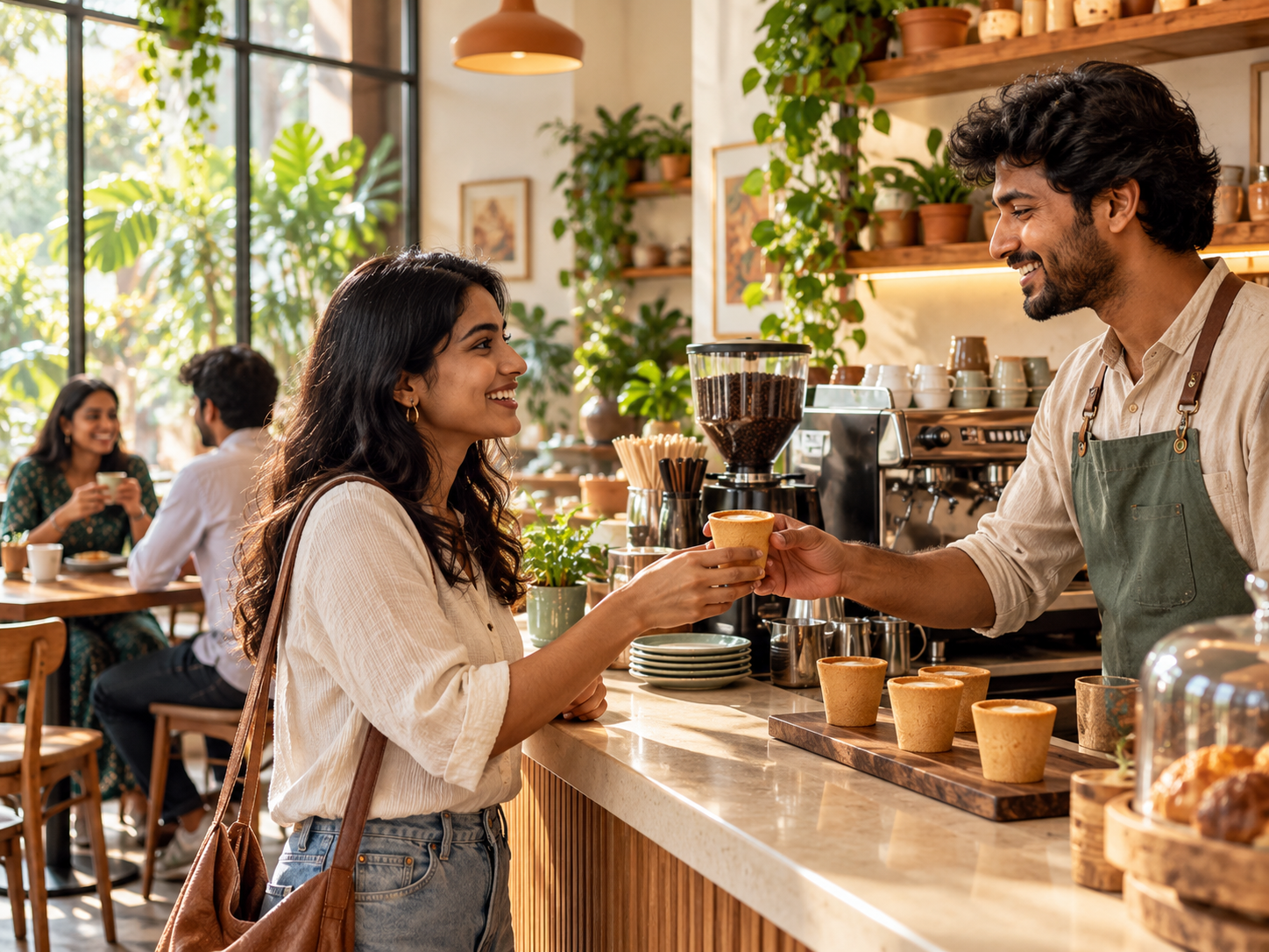 Edible serving at Cafés & dessert counters
