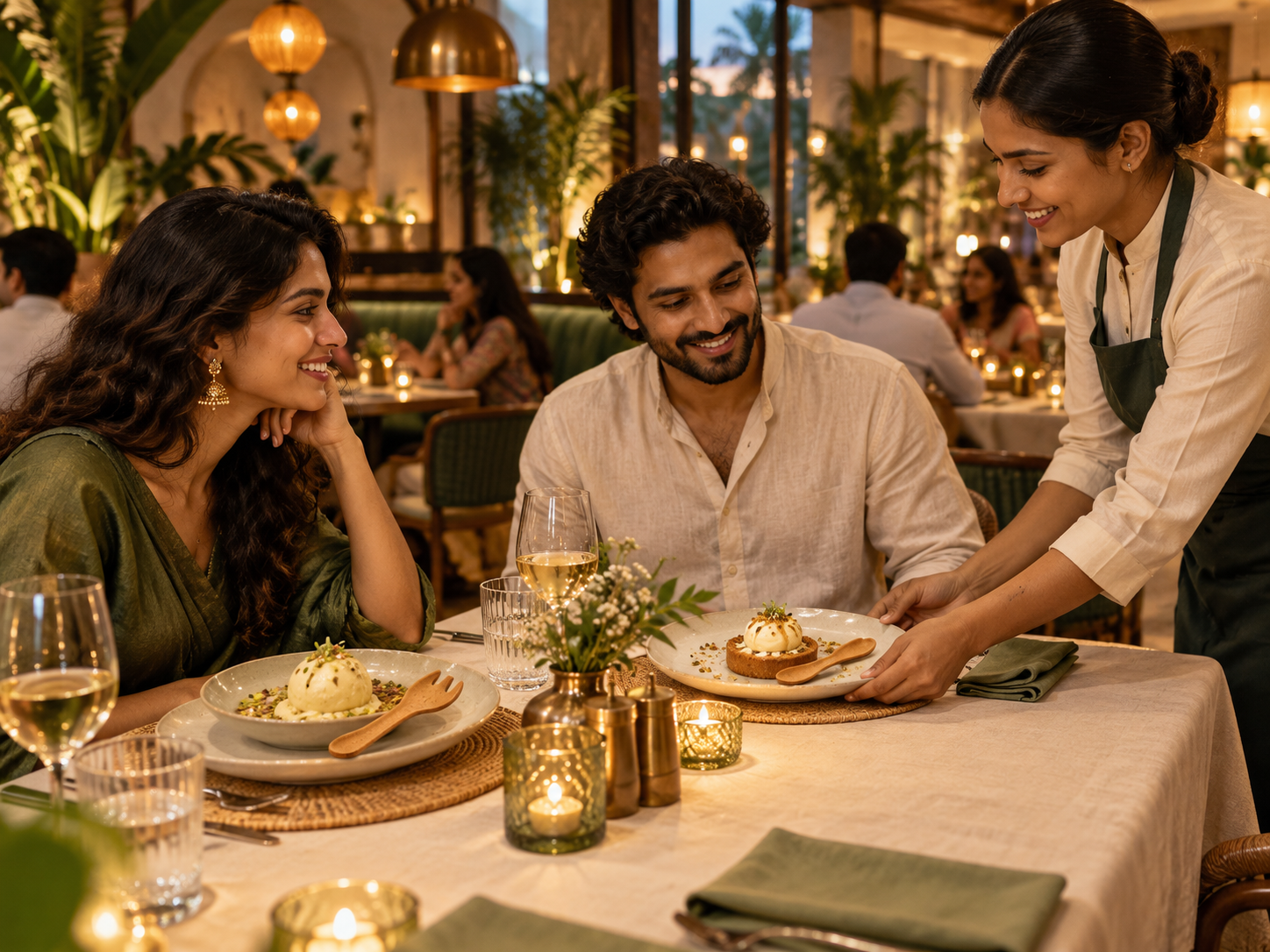 Edible serving at Restaurants & hotels